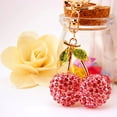 thumbnail image 2 of Miangastore 1Set Cute Cherry Keychain Pendant With Strong Stringing Technology For Women Girls Lovers Daily Use, 2 of 8