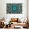 thumbnail image 2 of Elephant Stock Moroccan Sea Ii Wall Art - Horizontal Multi Panel Canvas - Living Room Wall Decor - Decor Elements Multi Panel - Red And Turquoise Decor By Aimee Stewart - 57" x 36", 2 of 8