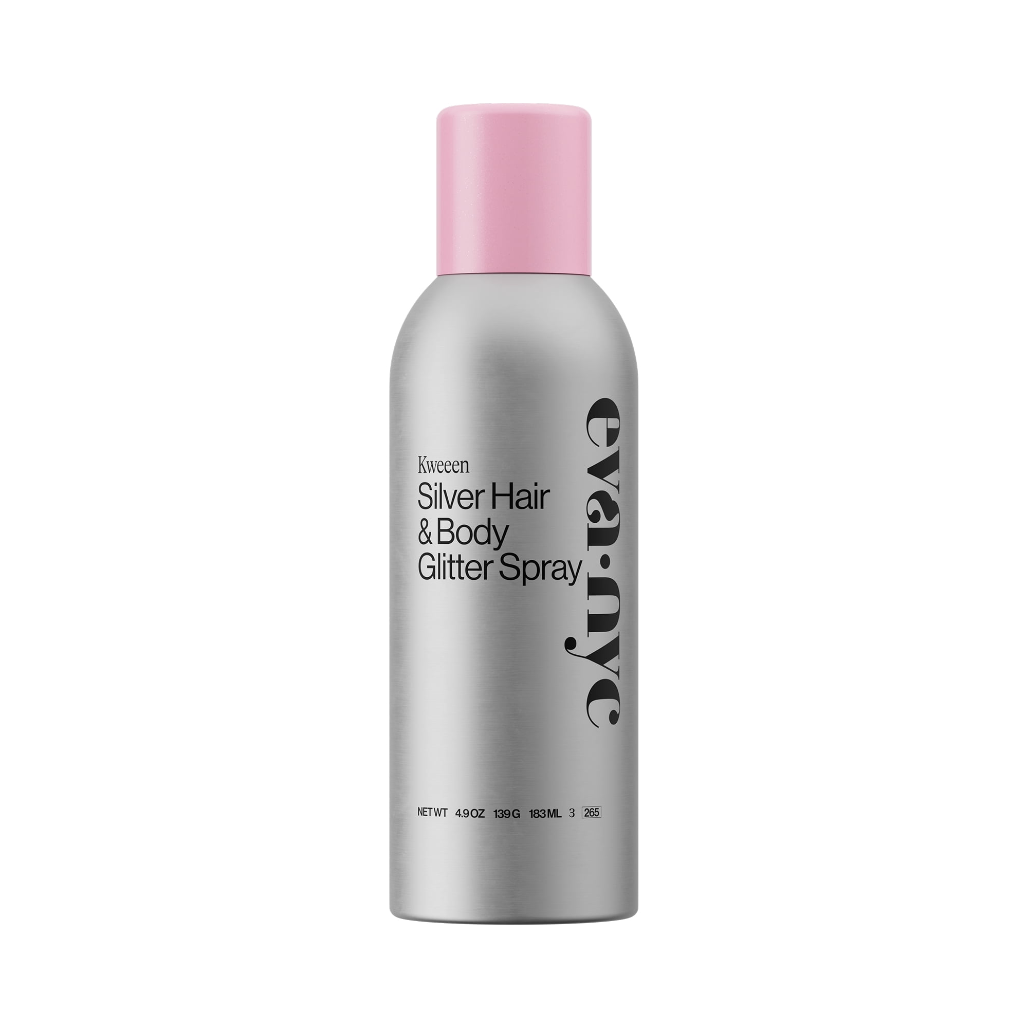 Eva NYC Kweeen Silver Hair & Body Glitter Spray 4.9oz