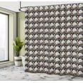thumbnail image 4 of Ambesonne Flowers Shower Curtain, White and Cocoa Blossoms, 69"Wx70"L, Multicolor, 4 of 4