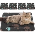 thumbnail image 1 of Juego de 4 Alfombrillas para Cama de Mascotas Ultra Suaves y Reversibles de Franela para Animales Pequeños, 1 of 7