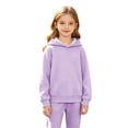 thumbnail image 6 of felwors Boys and Girls Oversized Hoodies Pullover Workout Sweatshirts for Teen Boys and Girls (Purple,8-10 Years), 6 of 7
