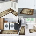 thumbnail image 6 of Coffee Vintage Wood Brown Pattern Kitchen Mat Set Of 2,Kitchen Rugs Mats with Dirty Resistance,washable,water Proof,kitchen Rugs and Mats 17.7x24+17.7x48inch, 6 of 7