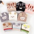thumbnail image 4 of KEINXS Cute Animal Fuzzy Velvet Short Slipper Socks Fluffy Warm Non-Slip Hosiery, 4 of 20