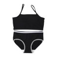 thumbnail image 1 of Girls Two Piece Swimsuits Bikini Set Spaghetti Straps Color Block Teen Girl Swimwear 7-14 Years, 1 of 4