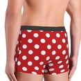 thumbnail image 5 of Disketp Red Polka Dot Men'S Boxer Briefs,Soft And Breathable Cotton Underwear With Comfortflex Waistband, 5 of 8
