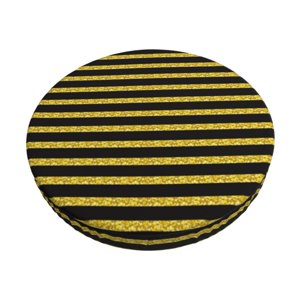 Easygdp Gold Glitter Print Easy To Install Bar Stool Covers&Stool Covers Round&Elastic Stool Cover, Barstool Covers,Washable&Bottom With Elastic Edge-13 inch