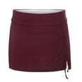 thumbnail image 5 of ERkkoi Womens High Waisted Swim Skirt with Split Sporty Drawstring Skirted Swim Bottom with Built-in Panty M, 5 of 9