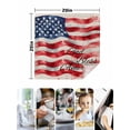 thumbnail image 5 of nqOlkjepod American Flag Cloth Napkins Set of 6 Reusable Dinner Napkins, Rustic Watercolor USA Flag Cocktail Napkin Washable Table Napkins for Wedding/Holiday Party/Baby Shower 20"x20", 5 of 8