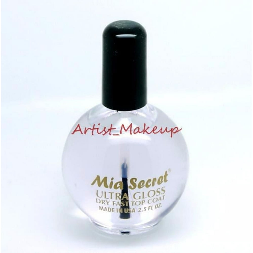 Mia Secret Ultra Gloss Dry Fast Top Coat Size 2.5 oz Made in USA