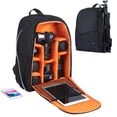 thumbnail image 2 of Mochila PULUZ Mochila al aire libre Mochila impermeable portátil a prueba de rasguños Mochila doble para cámara réflex digital, cámara deportiva, trípode y otros accesorios de fotografía Negro PULUZ  Mochila, 2 of 7