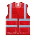 thumbnail image 1 of Toptie Asian Slim Fit High Visibility Mesh Safety Vest with Pockets, Multiple Color for Team Activity, 1 of 7