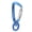 Blue, variant on Heavy Duty Carabiner Clip Swivel Hook Auto Locking 360 Rotational Attachment for Pet Leash, Climbing and Camping / 3.5 inches / 9.0 cm Blue