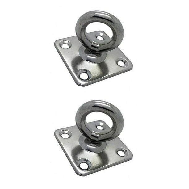 Greeniant Placa de ojo colgante para techo de barco, colgador de acero inoxidable, soporte de suspensión, gancho, accesorios de mantenimiento, columpio 5MM 2piezas Greeniant CBP384861
