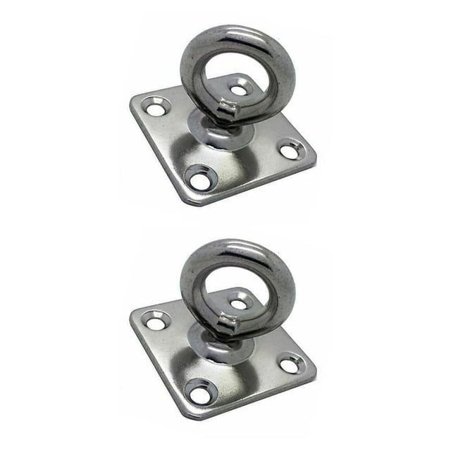 Greeniant Placa de ojo colgante para techo de barco, colgador de acero inoxidable, soporte de suspensión, gancho, accesorios de mantenimiento, columpio 5MM 2piezas Greeniant CBP384861