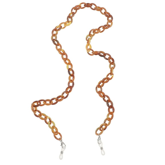 Soimiss 1Pcs Stylish Glasses Necklace Brown Acrylic Anti-drop Simple and Sturdy Many People Back to School