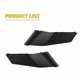thumbnail image 1 of Placa de Ventilación Lateral del Capó shaofei 55084-02250 55083-02010 2014-2019 Negro, 1 of 5