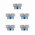 thumbnail image 1 of Plug Fitting, 5 Pieces Black G 1/4 Inch Plug Fitting, Silver  Water Stop Plug, Brass Water Cooling Plug for Computer Water Cooling System, with Slotted Drive, Easy to Tighten, 1 of 7