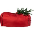 thumbnail image 3 of Northlight 57" Red Artificial Christmas Tree Rolling Storage Bag For Trees Up to 9ft, 3 of 6