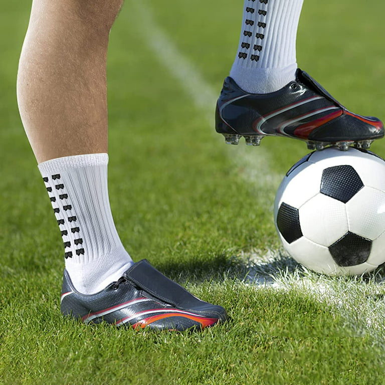  Ukontagood 12 Pack Men's Soccer Socks Anti Slip Non-Slip Grip  Pads for Football Basketball Sports Grip Socks (Black) : Clothing, Shoes &  Jewelry