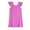 Hot Pink Dresses for Girls, variant on Girls Cute Mini Dresses Summer Size 3-6 Toddlers Kids Ruffle Cap Sleeve Crewneck Solid Color Pullover Going-Out Short Dress