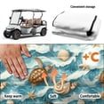 thumbnail image 6 of XYZCANDO Sea Turtle Shell Golf Cart Seat Covers with Pockets Soft, Fit for Sports Club Car Golf Cart Suitable for Club Golf Cart Rear Seat Club Cars, 6 of 8