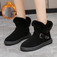 thumbnail image 2 of Coofit Bottes d'Hiver pour Femmes Simples - Bottes de Neige Décoratives à Revers en Fausse Fourrure Bottillons, 2 of 10