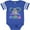 Football Blue and White, variant on Inktastic Fort Myers Florida Cute Swimming Manatee Boys or Girls Baby Bodysuit