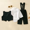 thumbnail image 7 of Ruiwill Newborn Boys Outfits Set Long Sleeve Tops And Pants Set Solid Color Boys Clothing Sets Fall Winter, 7 of 7
