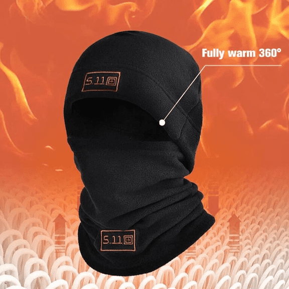 Windproof Beanie with Scarf, Polar Fleece Balaclava Hood & Face Mask for Cycling, Skiing, Fishing, Construction, Outdoor Activities, and Cold Weather