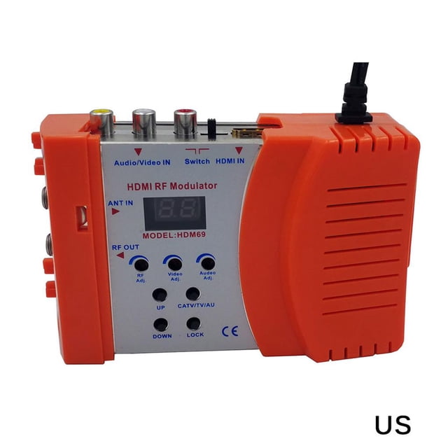Transmisor Hdmi Hdm69L Modulador Digital Rf Hdmi Convertidor Av A Rf Vhf Uhf Pal/Ntsc Modulador Portátil Estándar seitruly EL013439-03