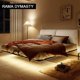 thumbnail image 2 of Italian Simple Suspension Bed Modern Simple Leather Bed Small Family Master Bedroom Double Bed 1.5M/1.8M Soft Bag Wedding Bed My Lux Decor Round, 2 of 6
