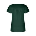 thumbnail image 5 of Aloohaidyvio Tank Tops for Women,Womens Sold Color Underwaist Comfortable Loose T-Shirt Short Sleeve Blouse Casual Tops, 5 of 5