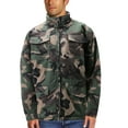 thumbnail image 4 of Men's Heavyweight Army Hunting Camo Removable Hood Quilted Insulated Jacket (Woodland Camo, XL), 4 of 6