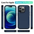 thumbnail image 2 of Feishell Case Fit for iPhone 14 Pro Max 6.7 inch,Military Grade Shockproof Protection Hybrid Armor Double Layer Hard PC + Soft TPU Drop Resistant Anti-Fingerprint Phone Cover,Blue, 2 of 8