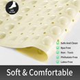 thumbnail image 3 of Shower Bathtub Mat Non Slip, 21x21 Inch, Soft Square Bath Mat for Tub with Suction Cups and Drain Holes, Stall Floor Mats for Bathroom, Machine Washab, 3 of 4