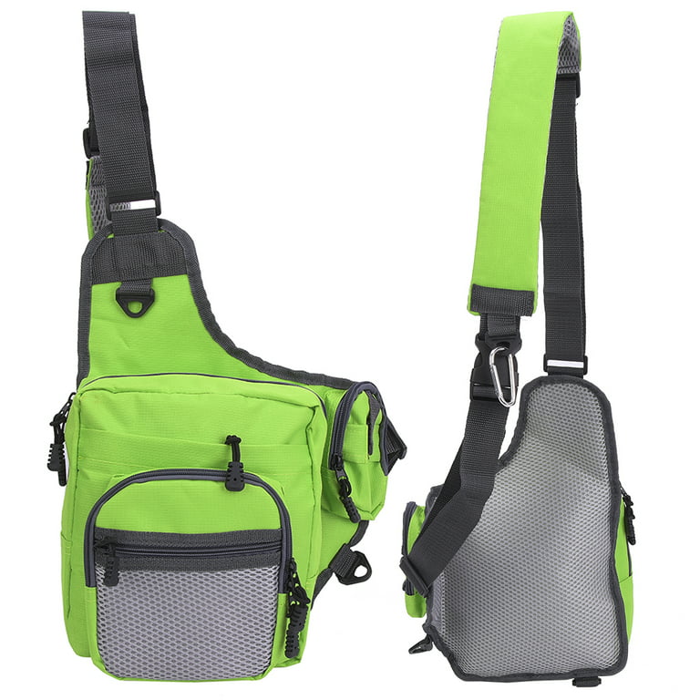 Fishing Tackle Crossbody Bag Polyester Multi Functional Fishing Tackle  Crossbody Bag Outdoor Sports Hiking Travel Shoulder Bags