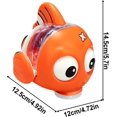 thumbnail image 2 of FYBTO Babies Fish Toy,Electric Swimming Fish Babies,Light Up Musical Ocean Life Toy,Interactive Robot Fish for Kids,Creative Swinging Cartoon Fish Toy,Electric Goldfish for Babies Bath Time Toys-0719, 2 of 5