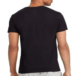 POLO RALPH LAUREN Men's Classic Fit Cotton V-Neck Tee, Polo Black/Red ...