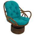 thumbnail image 2 of Cojín giratorio Papasan Rocker DCG Stores de ratán, color azul aguamarina, 2 of 2