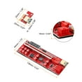 thumbnail image 2 of Unique Bargains V013 PRO PCI-E 1X à 16X Carte Graphique Express Rallonge 16A Alimentation USB3.0 Interface 6P Contrôle LED, 2 of 5