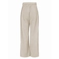 thumbnail image 6 of Women'S Corduroy Wide Leg Pants with Patch Pockets Casual Slim Fit Elastic Waist Trousers Color S, 6 of 8