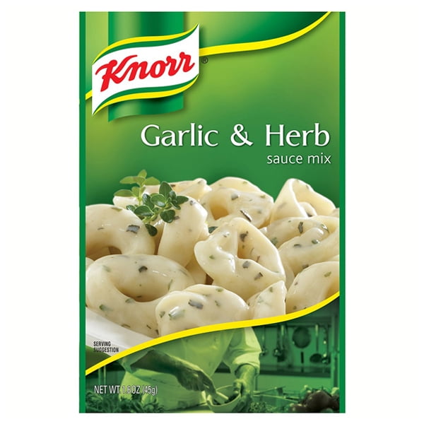 Knorr Garlic Herb Sauce Mix 1.6 oz Pouches Pack of 2