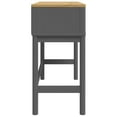 thumbnail image 3 of vidaXL Console Table FLORO Gray 35.2"x14.4"x28.7" Solid Wood Pine, 3 of 28
