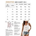 thumbnail image 4 of DOKOTOO Tank Tops for Women Summer Sleeveless Loose Fit Crewneck Tops Button Solid Color Basic Tee, 4 of 8