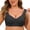 Black1, variant on Womens Bras Comfortable Older Front Closure Convenient Everyday Mid Buttons Gathering Supportive Seamless Underwear for Women