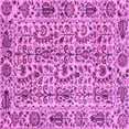 thumbnail image 1 of Ahgly Company Indoor Square Abstract Purple Modern Area Rugs, 4' Square, 1 of 4