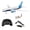 One Battery, variant on Hevirgo DIY EPP Remote Control Aircraft RC Drone 787 Fixed Wing Plane Kit Toy,Dual Battery