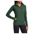 thumbnail image 4 of Yellow Rooster Women's Sport Wick Stretch 1/2 Zip Pullover Forest Green XXL, 4 of 7