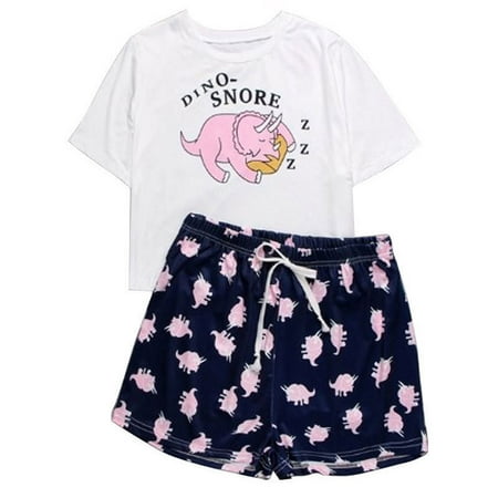 

2020 New Independent Station Fashion Trend Loose Short Sleeve Pajamas